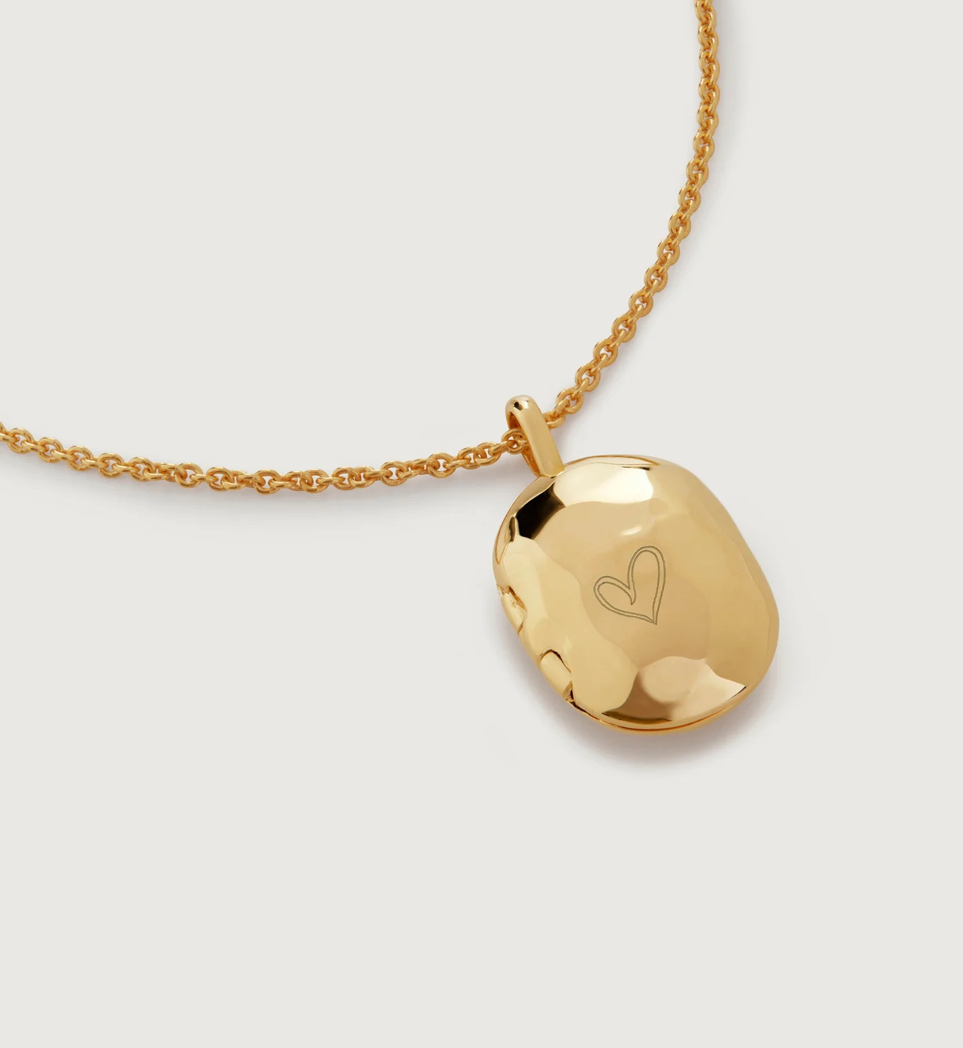 ID Mini Locket Chain Necklace | Monica Vinader (US)