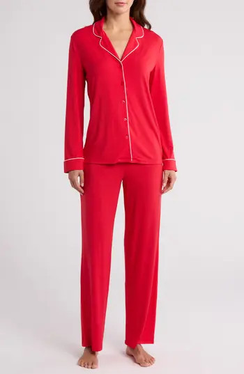 Nordstrom Moonlight Eco Knit Pajamas in Red Toreador at Nordstrom Rack, Size Small | Nordstrom Rack