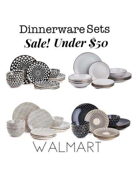 Favorite, best selling Thyme & Table dinnerware on sale at Walmart! Beautiful black and white with gold trim dinnerware and solid set for Christmas, holiday entertaining. Elegant, versatile, mix and match serving accessories also available. Holiday, Christmas decorating. Walmart home, free shipping. #under$50


#LTKHoliday #LTKhome #LTKsalealert