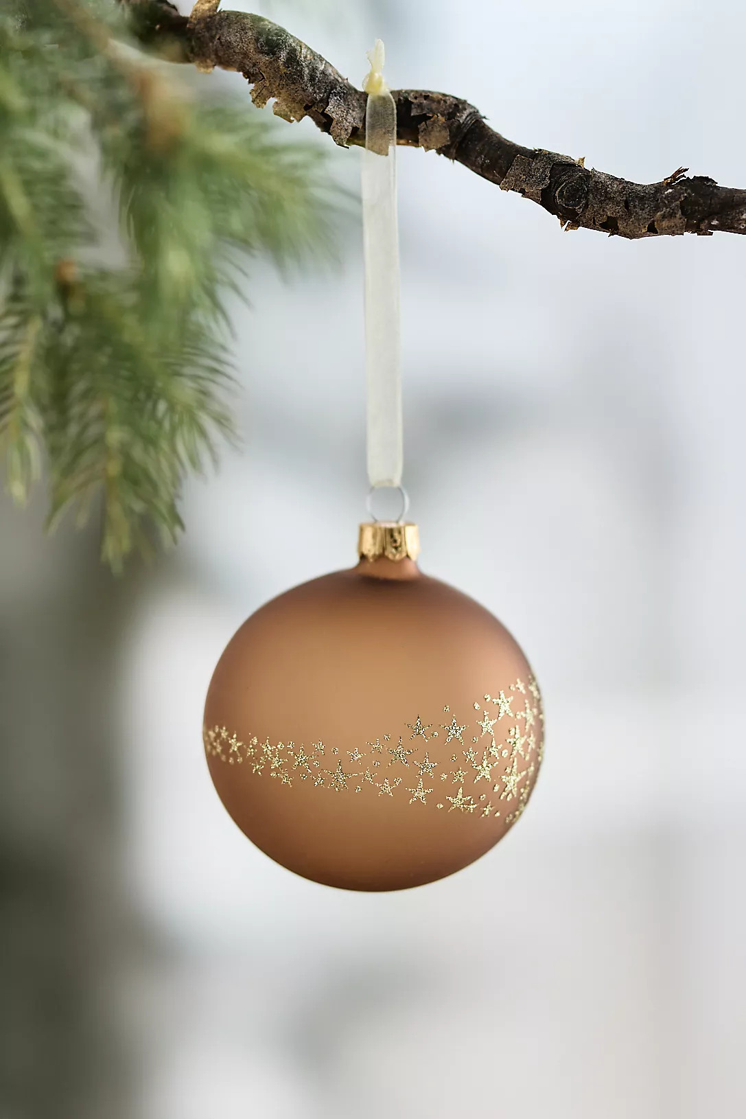 Starry Night Matte Globe Ornament | Anthropologie (US)
