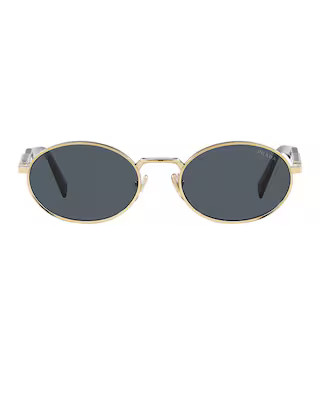 Prada Round Sunglasses in Gold | FWRD | FWRD 