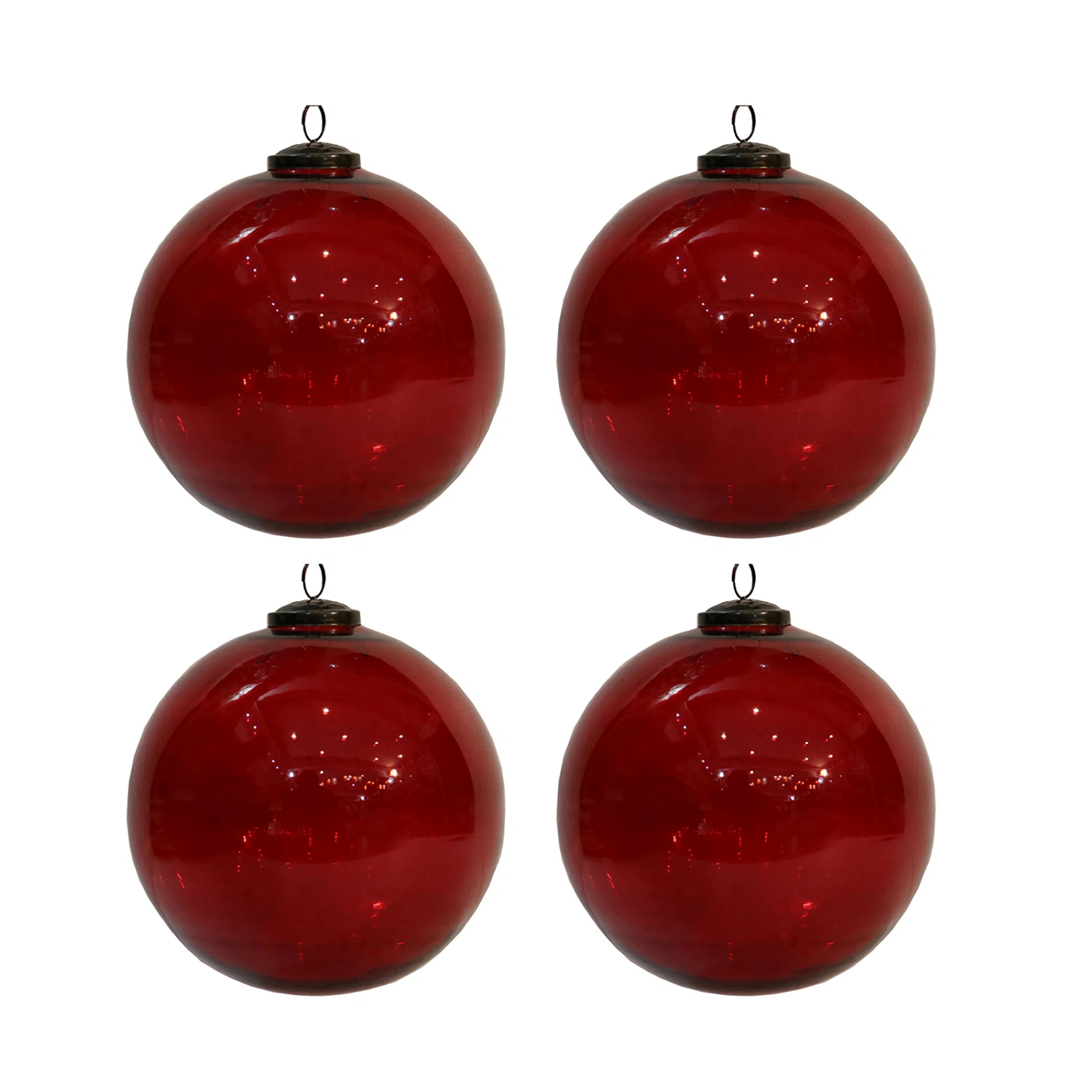 Glass Ball Ornament (Set of 4) | Wayfair North America