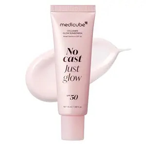medicube No Cast Just Glow Collagen Sunscreen | SPF 50 Broad Spectrum Face Sunscreen | Lightweigh... | Amazon (US)