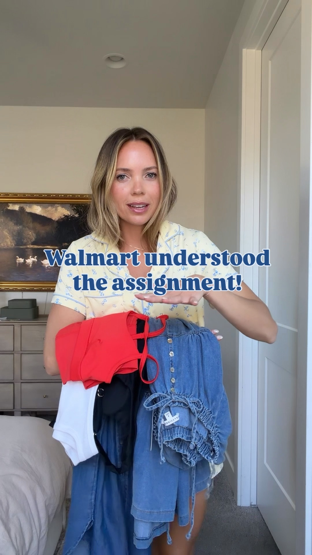 Walmart understood the assignment!👌🏻

Wearing sizes:
Pj set - S
Denim dress - S
Sports bra - XS, ordering size S in the other colors though! 
Bike shorts - XS
White tank - M
Denim shirt - S
White jeans - 0
Swim dress - XS 

#LTKgrwm #LTKmomlife #LTKootd