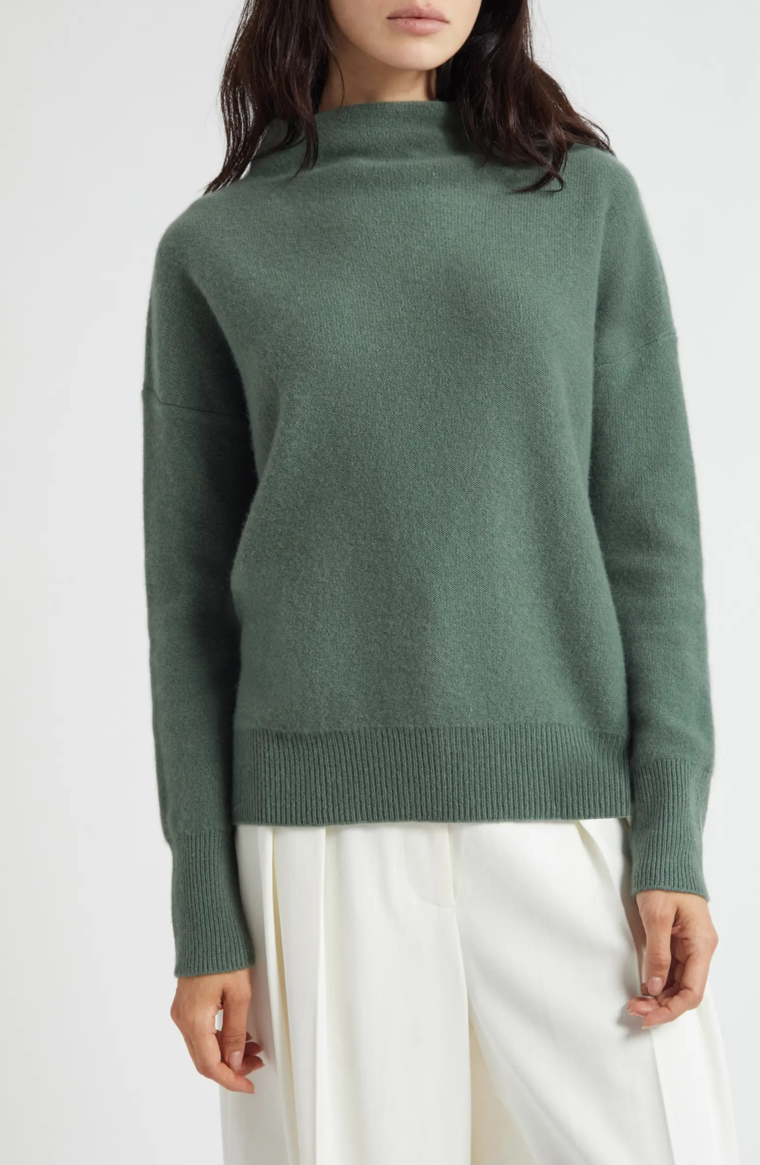 Boiled Cashmere Funnel Neck Pullover | Nordstrom