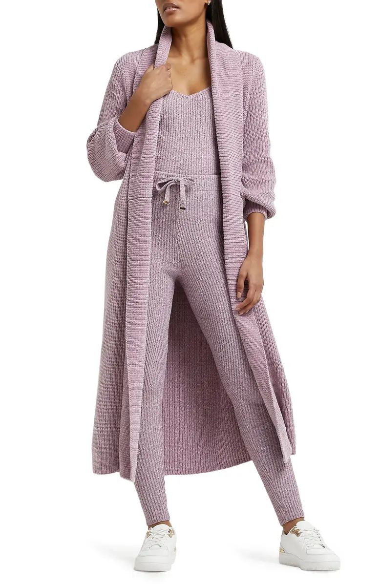 River Island Chenille Long Cardigan | Nordstrom | Nordstrom