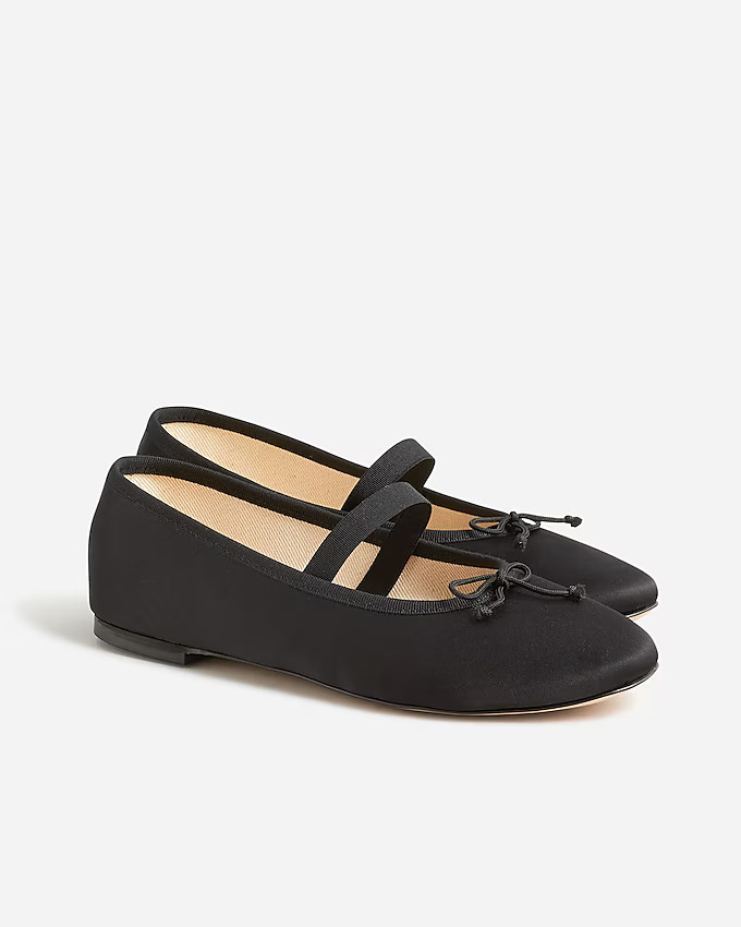 Zoe strappy flats in satin | J. Crew US