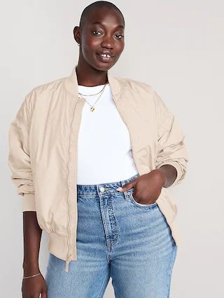 Oversized Bomber Jacket for Women | Old Navy (US)