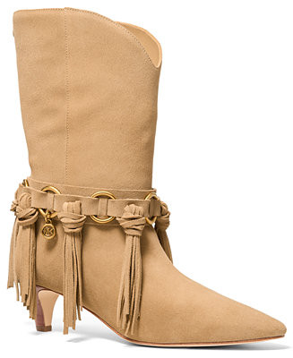 Women's Daniela Fringe Slip-On Boots | Macy's