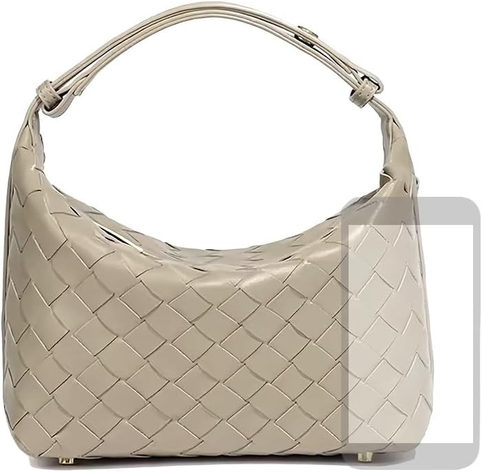 Woven Purse for Women, Braided Vegan Leather Woven Bag, Slouchy Mini Hobo Tote Purses, Small Top-... | Amazon (US)