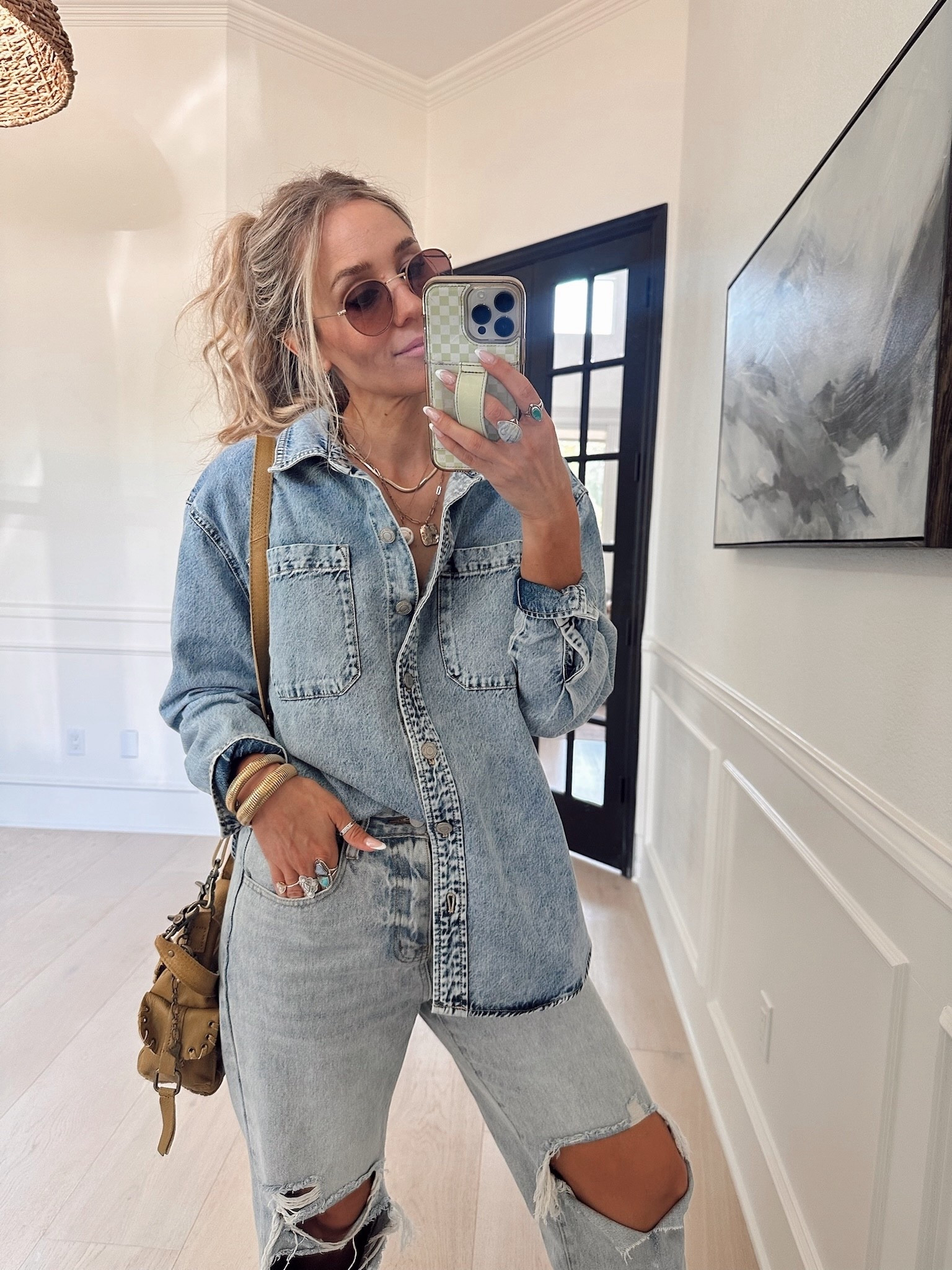 If you don’t have a denim oversized jacket, you NEED this one. Wear as a shirt or unbutton with a shirt underneath. It’s the perfect statement piece without spending a fortune! 

Top: size M / it’s all my store had 
Pants: size s / my tts 
Shoes: fit tts 


📍Where to wear: dates, girls brunch, weekend outings, sporting events, running errands, working from home, shopping, school 


ootd, fashionover30, fashionover40, cozycute, casualoutfits, modestoutfits, classycasual, lookforless, fallfashion2025, freepeople, girlyandchic, elevatedbasics, everydaystyle, fallwear, fallfashion, fallstyle, fallOOTD, uggseason, fallstyleedit, LTKoutfitinspo, amazonfallfashion, designerinspiredlooks 

#LTKShoeCrush #LTKFindsUnder50 #LTKStyleTip