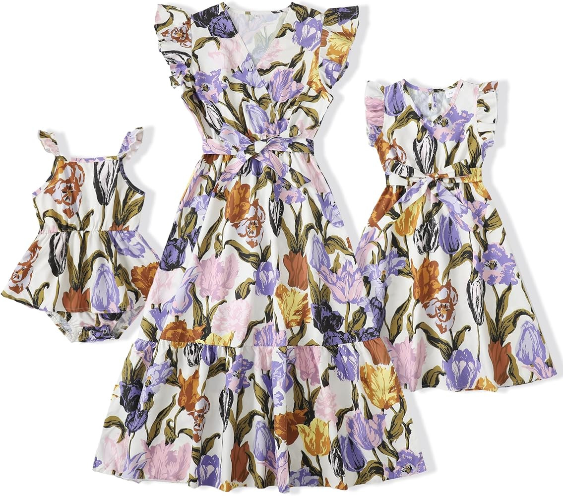 Mommy and Me Dresses - Family Matching Outfits for Women,Baby Girls - Great for Photos,Vacation a... | Amazon (US)