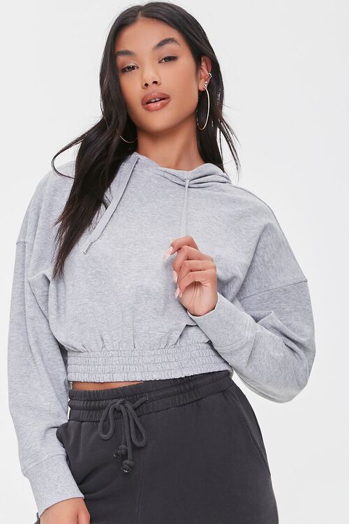 French Terry Cropped Hoodie | Forever 21 (US)