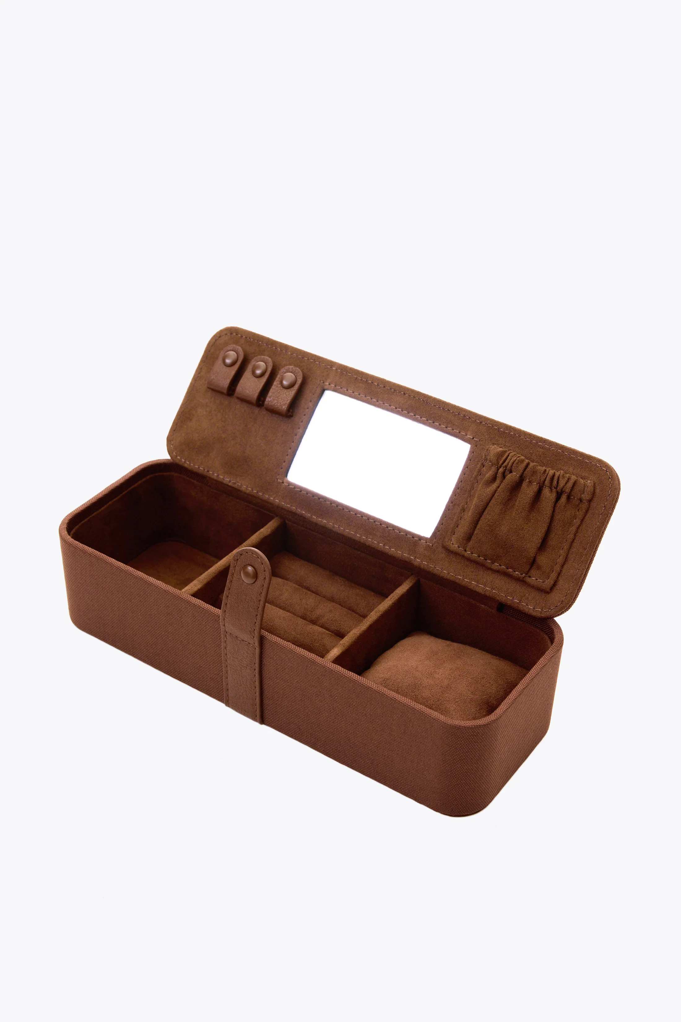 BÉIS 'The Jewelry Case' in Maple - Brown Travel Jewelry Case & Jewelry Organizer | BEIS