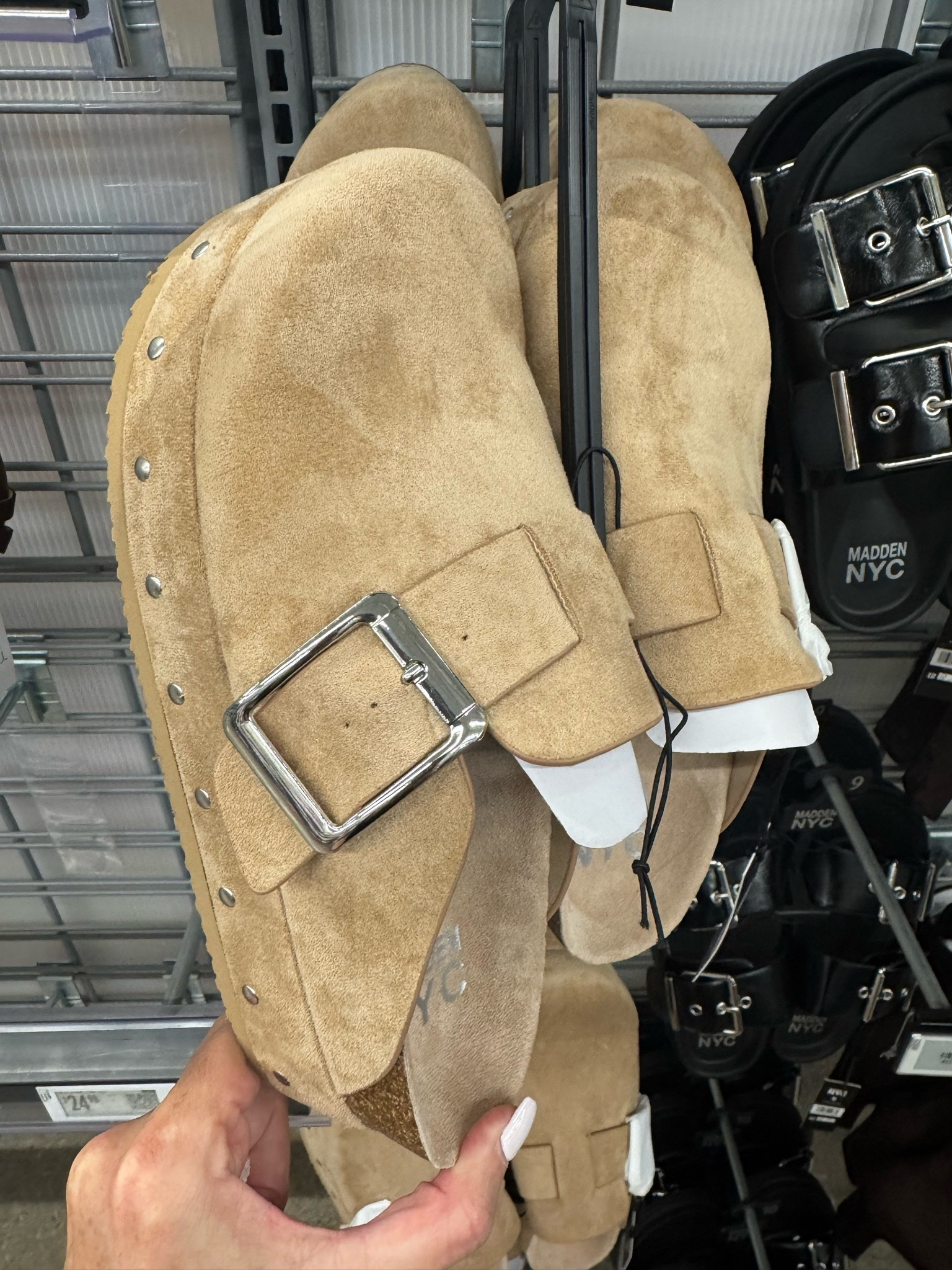 Walmart✨ Madden NYC Women's Studded Faux Suede Platform Clogs

#LTKootd #LTKSeasonal #LTKWorkwear