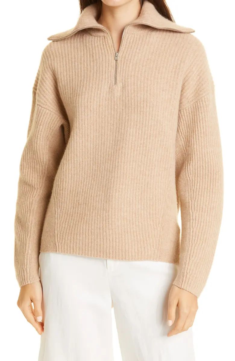 Wool & Cashmere Half-Zip Sweater | Nordstrom