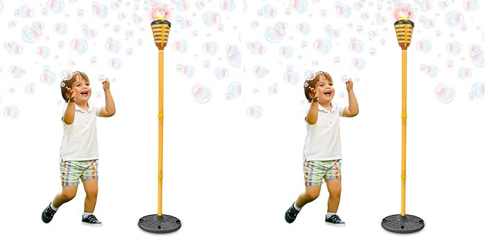 Tiki Torch Bubbler - Valentine's Bubble Machine with Lights and Music, Bubble Blower and Wand, Re... | Amazon (US)