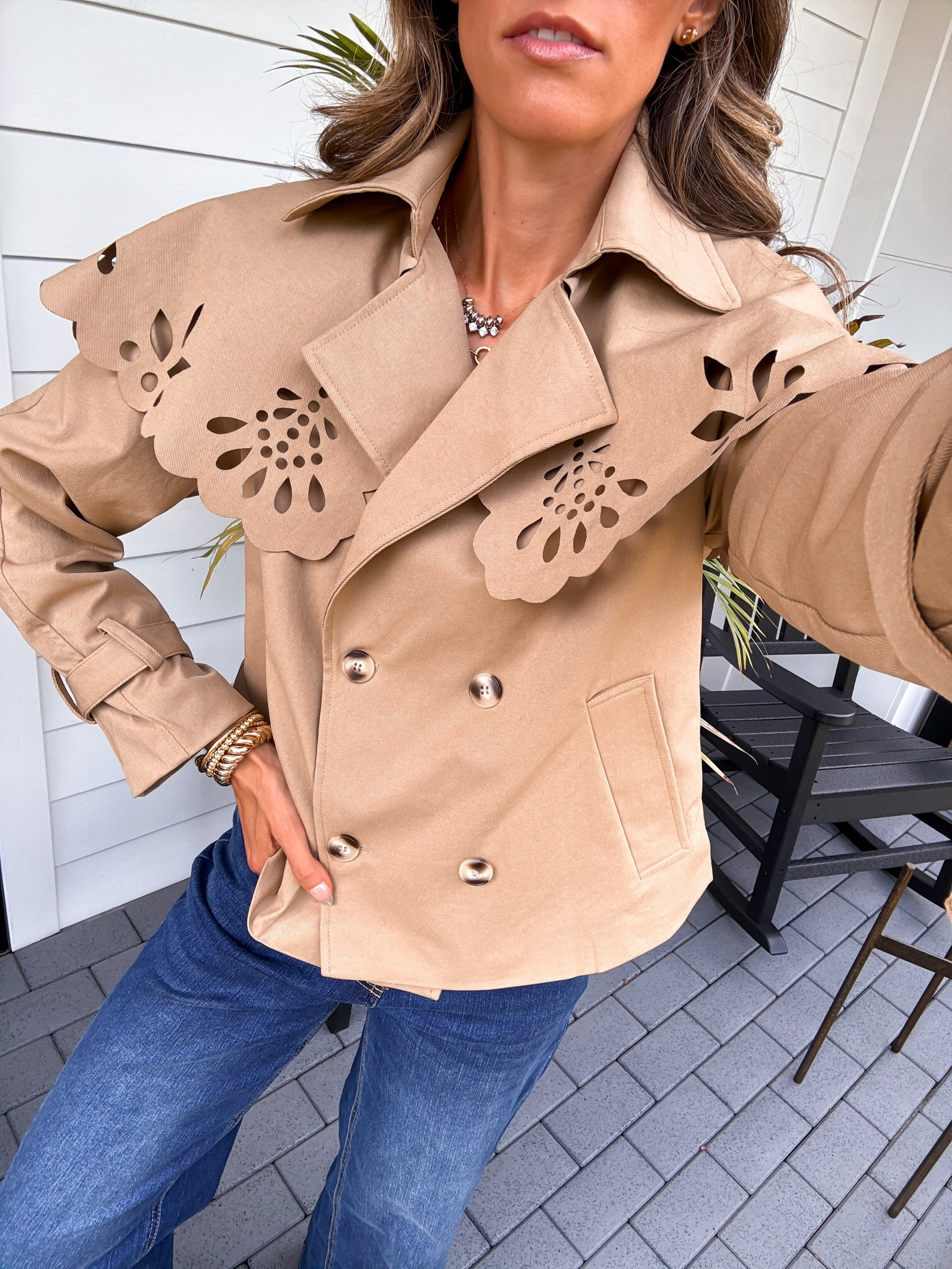 Scroll to shop. Wearing a small trench coat. Follow for more.

#LTKootd #LTKSaleAlert #LTKmomlife