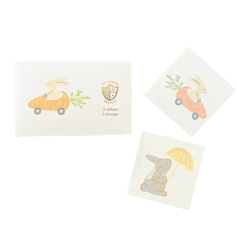 Bunnies In The Garden Temporary Tattoos | Shop Sweet Lulu