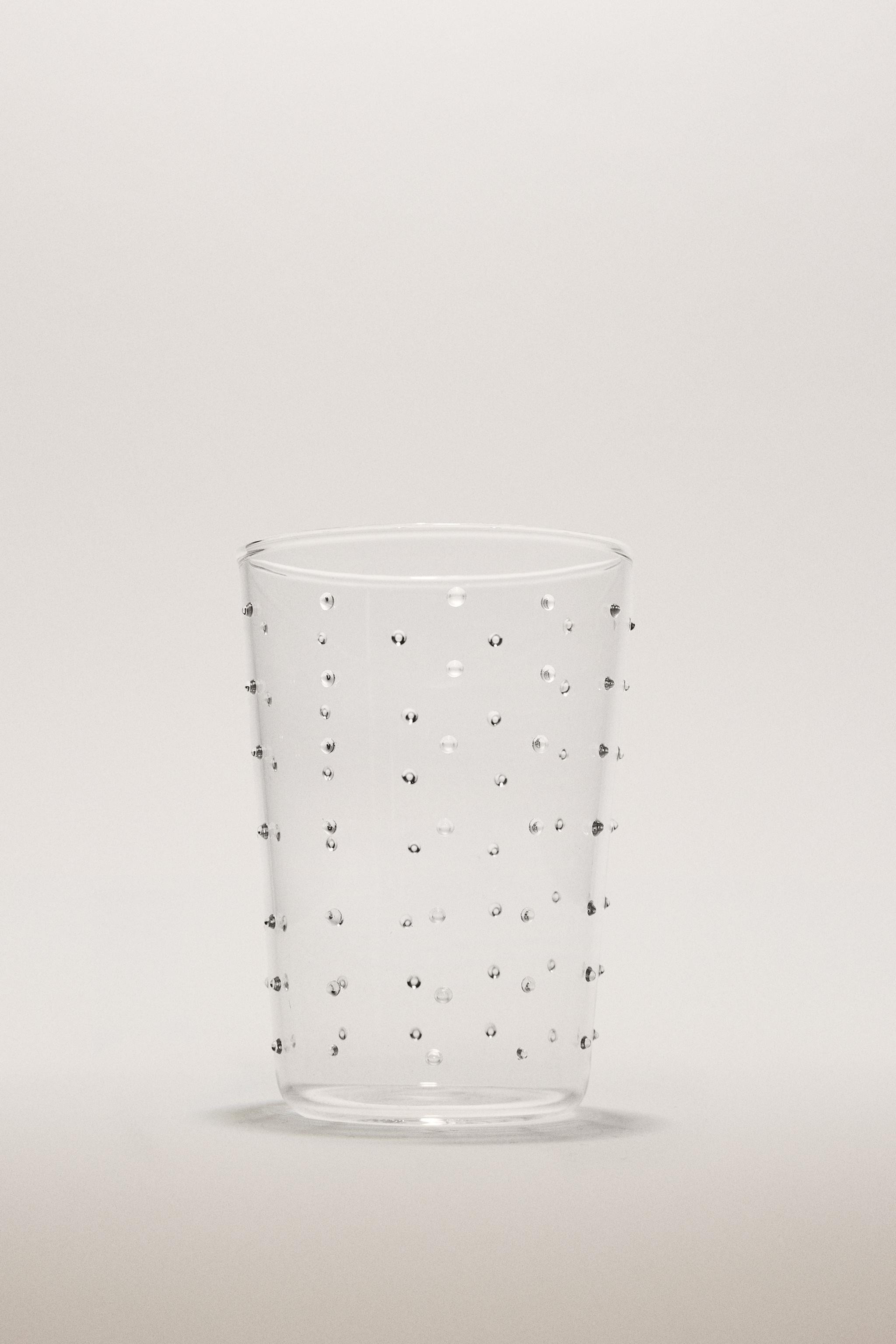 BOROSILICATE GLASS TUMBLER WITH DOTS | Zara US