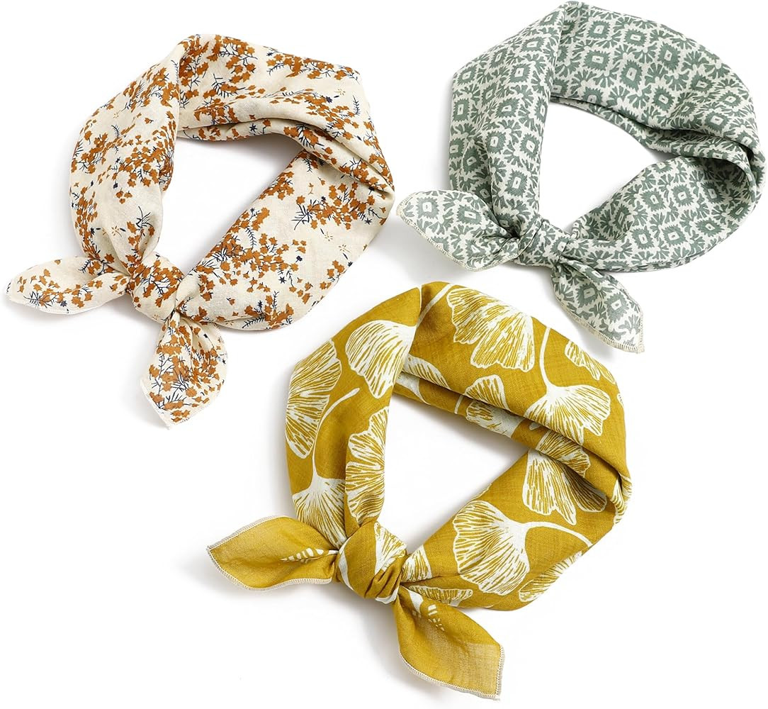 STARWHISPER Multicolored 22''x22'' Cotton Bandana for Women and Men Multi-purpose Headband Hair S... | Amazon (US)