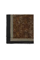 Zara - Wool-Blend Animal-Print Striped Scarf - Leopard - M - Woman | Zara US
