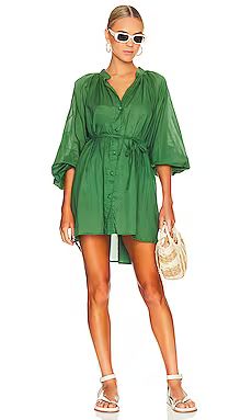 FAITHFULL THE BRAND Lucita Smock Dress in Dark Green from Revolve.com | Revolve Clothing (Global)