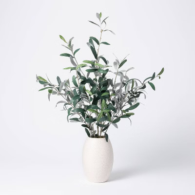 30" x 24" Artificial Olive Plant Arrangement in Pot - Threshold™ designed with Stud... | Target