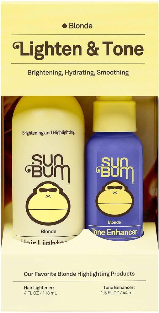 Sun Bum Lighten and Tone Kit | Blonde Hair Lightener and Tone Enhancer Travel Kit | Vegan, Parabe... | Amazon (US)
