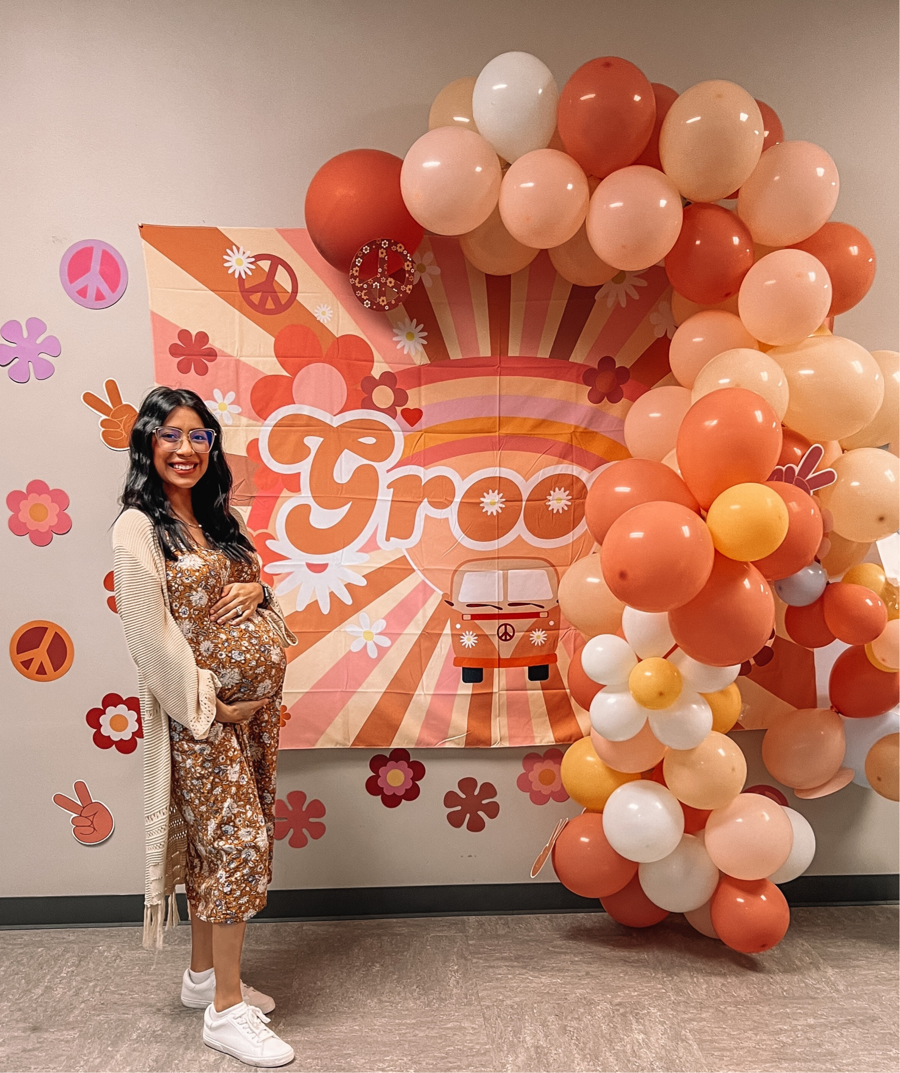 Spring Dress/ White Sneakers/ Fringe Cardigan, Fringe Cover Up/ Maternity Dresses/ Maternity Outfits/ Boho Outfits 

#LTKunder50 #LTKbump #LTKFestival