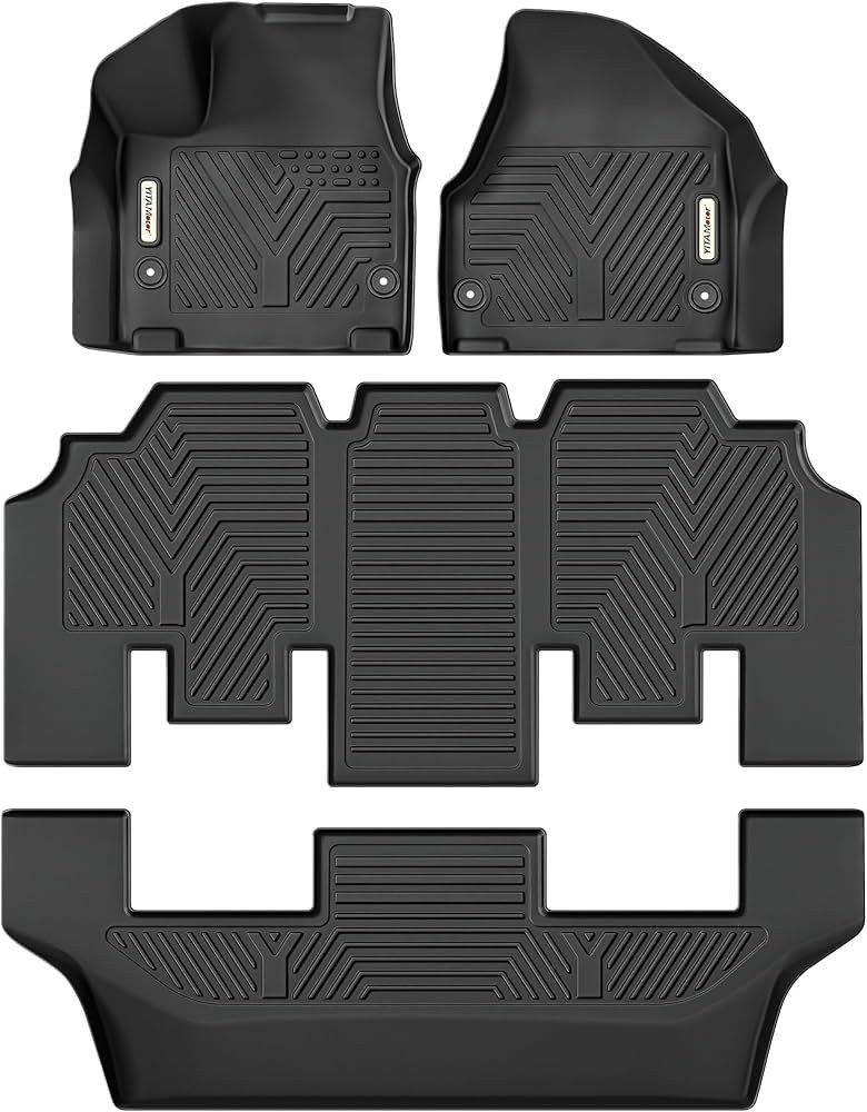 YITAMOTOR Floor Mats Compatible with 2017-2025 Chrysler Pacifica 7or 8 Passenger Model (No Hybrid... | Amazon (US)