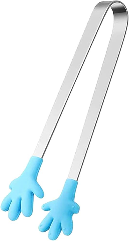 Nvtuuer Mini Tongs 1PCS Small Silicone Tongs for Cooking with Silicone Tips Hand Shape Multi-Colo... | Amazon (US)