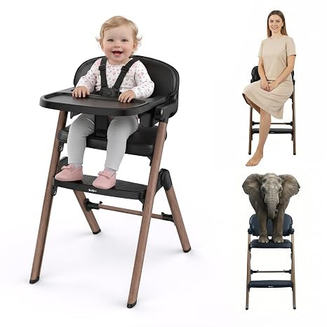 Babilous High Chair, Foldable High Chairs for Babies and Toddlers Ultra Safe for Infant or Adults... | Amazon (US)