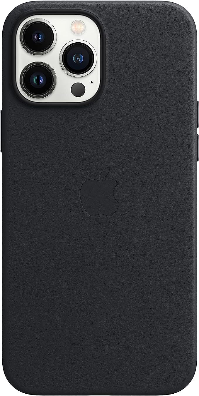 Apple iPhone 13 Pro Max Leather Case with MagSafe - Midnight | Amazon (US)