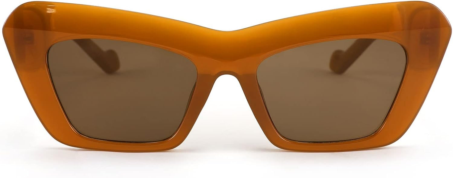 Karsaer Vision Retro Vintage Cateye Square Sunglasses Plastic Frame 90s sunglasses Stylish Classi... | Amazon (US)