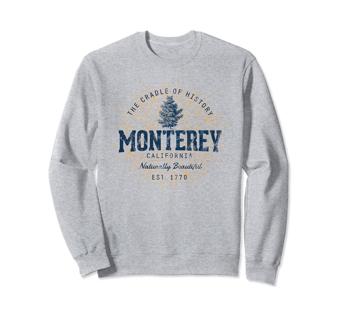 Vintage Retro Style Monterey Sweatshirt | Amazon (US)