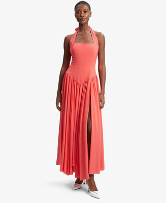 Women's Marabella Slit Halter Maxi Dress | Macy's