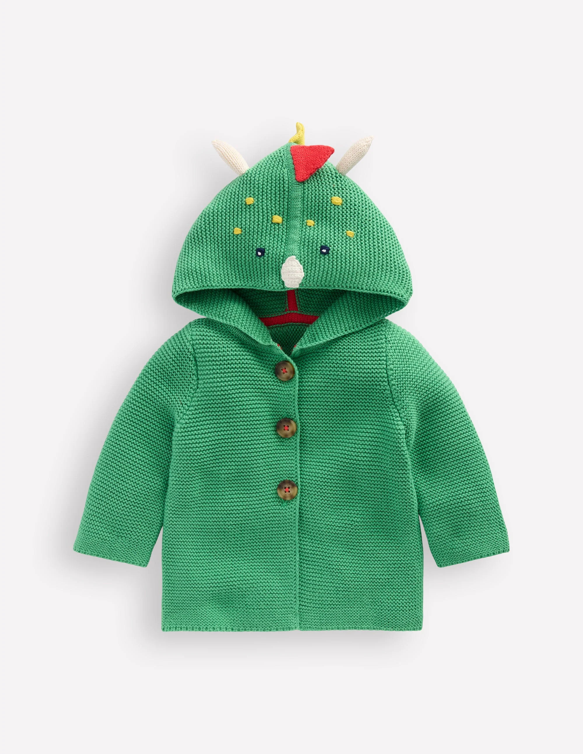 Novelty Cotton Knitted Jacket-Aloe Green Dino | Boden (US)