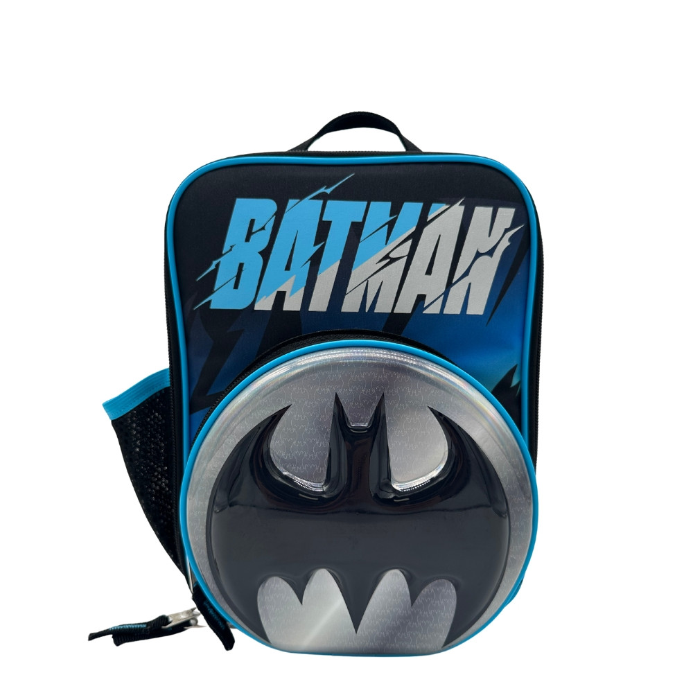 Batman Kids Insulated Reusable Lunch Bag with Mesh Water Bottle Pocket and Handle | Walmart (US)