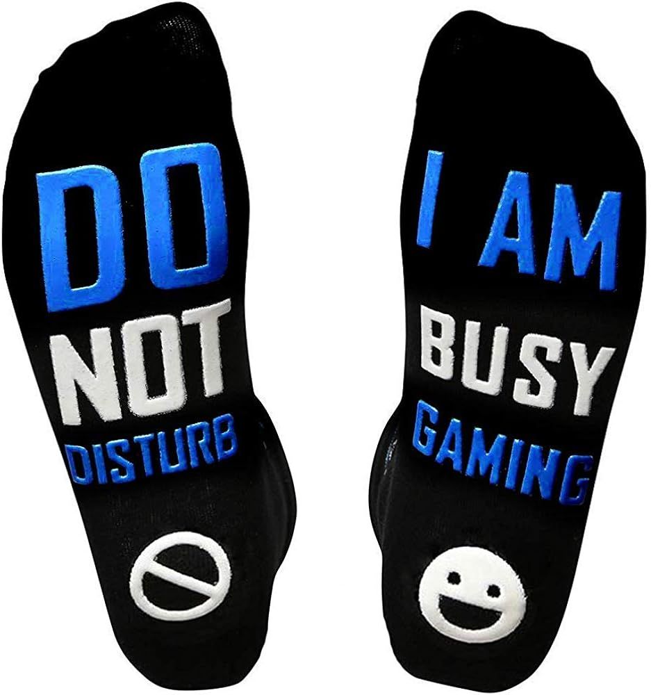Easter Basket Stuffers for Teens Boys Kids Gifts, Do Not Disturb I'm Gaming Socks, Funny Gag Gifts for Men | Amazon (US)