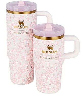 x LoveShackFancy Coquette Bow Chantilly The Quencher® ProTour Tumbler Set | Dillard's