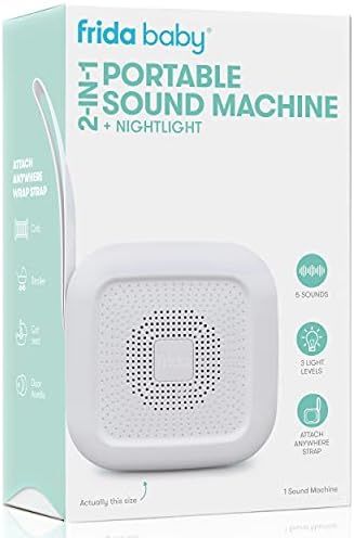 2-in-1 Portable Sound Machine + Nightlight by Frida Baby White Noise Machine with Soothing Sounds... | Amazon (US)