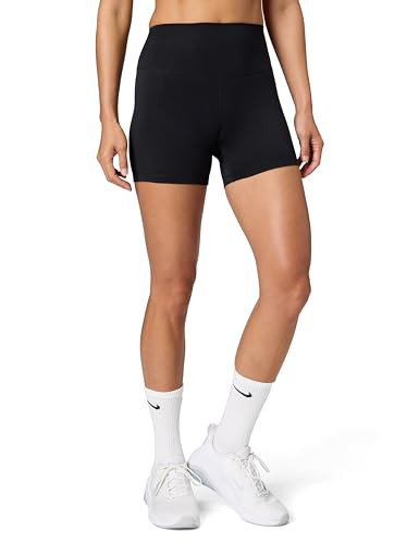 Nike Women's One High-Waisted 5" Bike Shorts, Black, Large | Amazon (US)