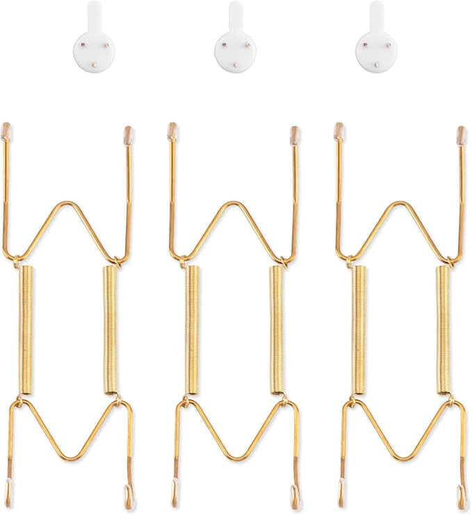 Bilillo 3 Pack Plate Hangers for the Wall, Fits 6-8 inch Decorative Plate | Amazon (US)