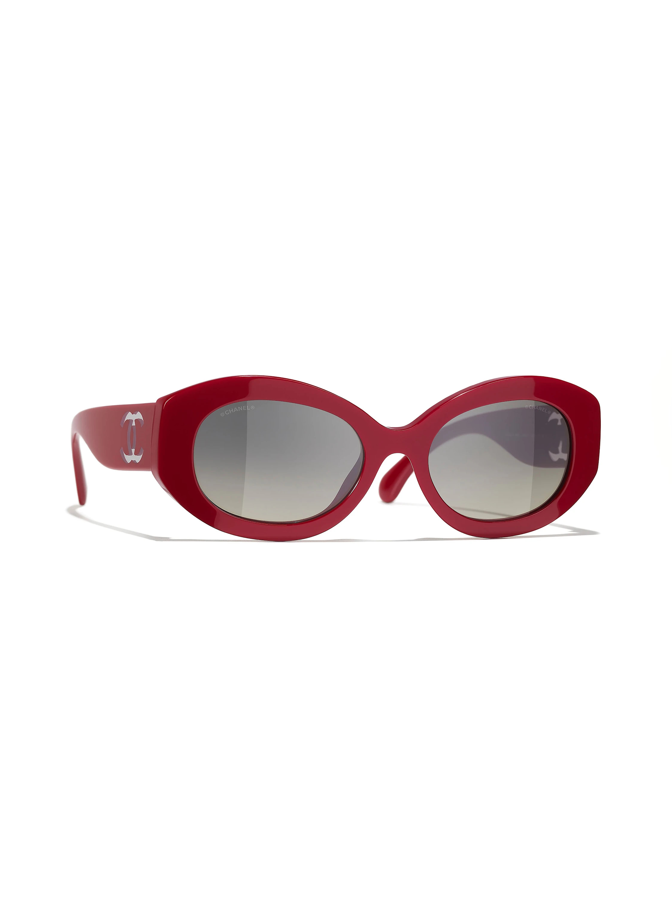 CHANEL Runde Sonnenbrille in 175971 - rot/ dunkelgrau verlauf | Breuninger (DACH)
