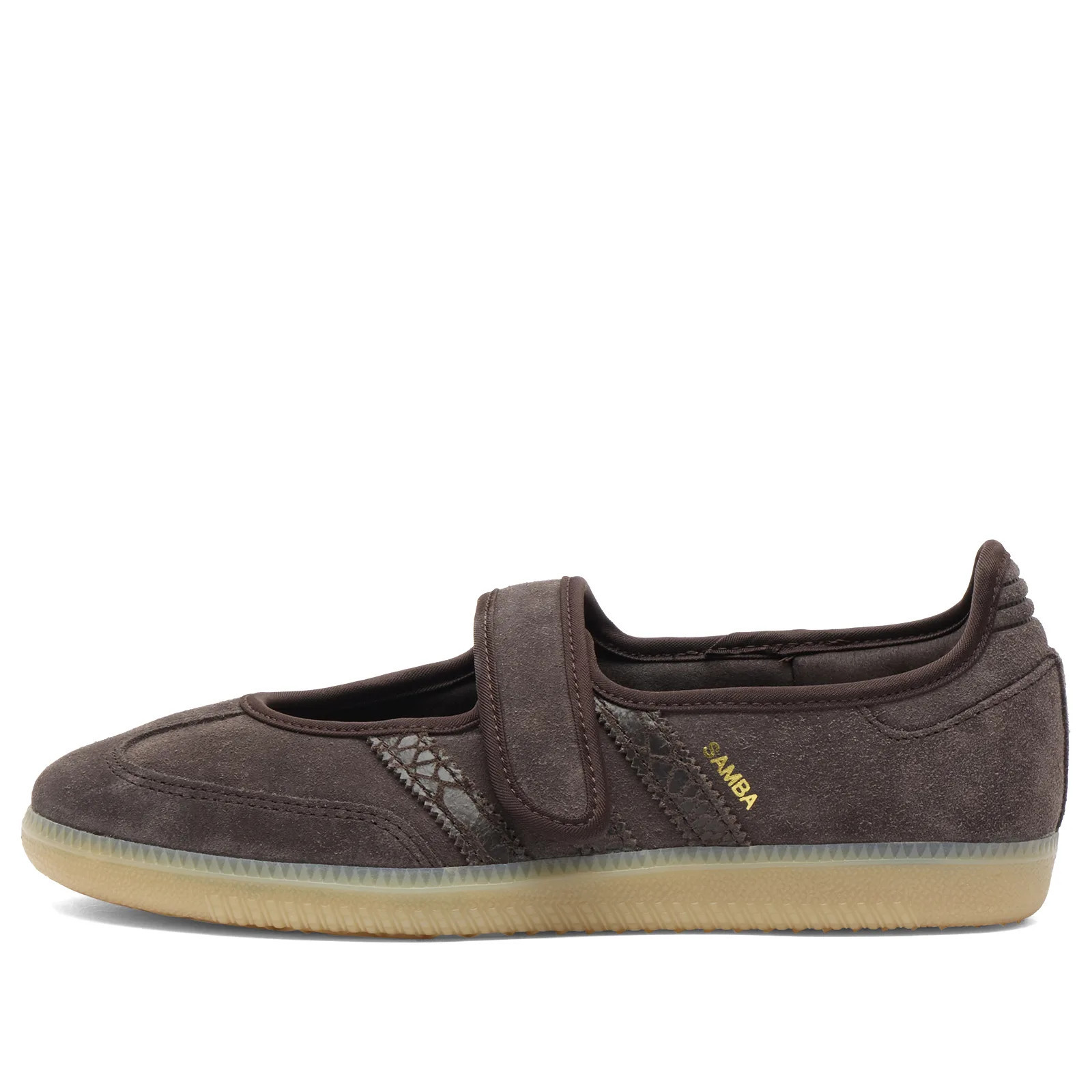 Adidas Women's Samba Jane Sneaker in Aurora Coffee/Aurora Coffee/Gold Met., Size UK 5.5 | END. Clothing