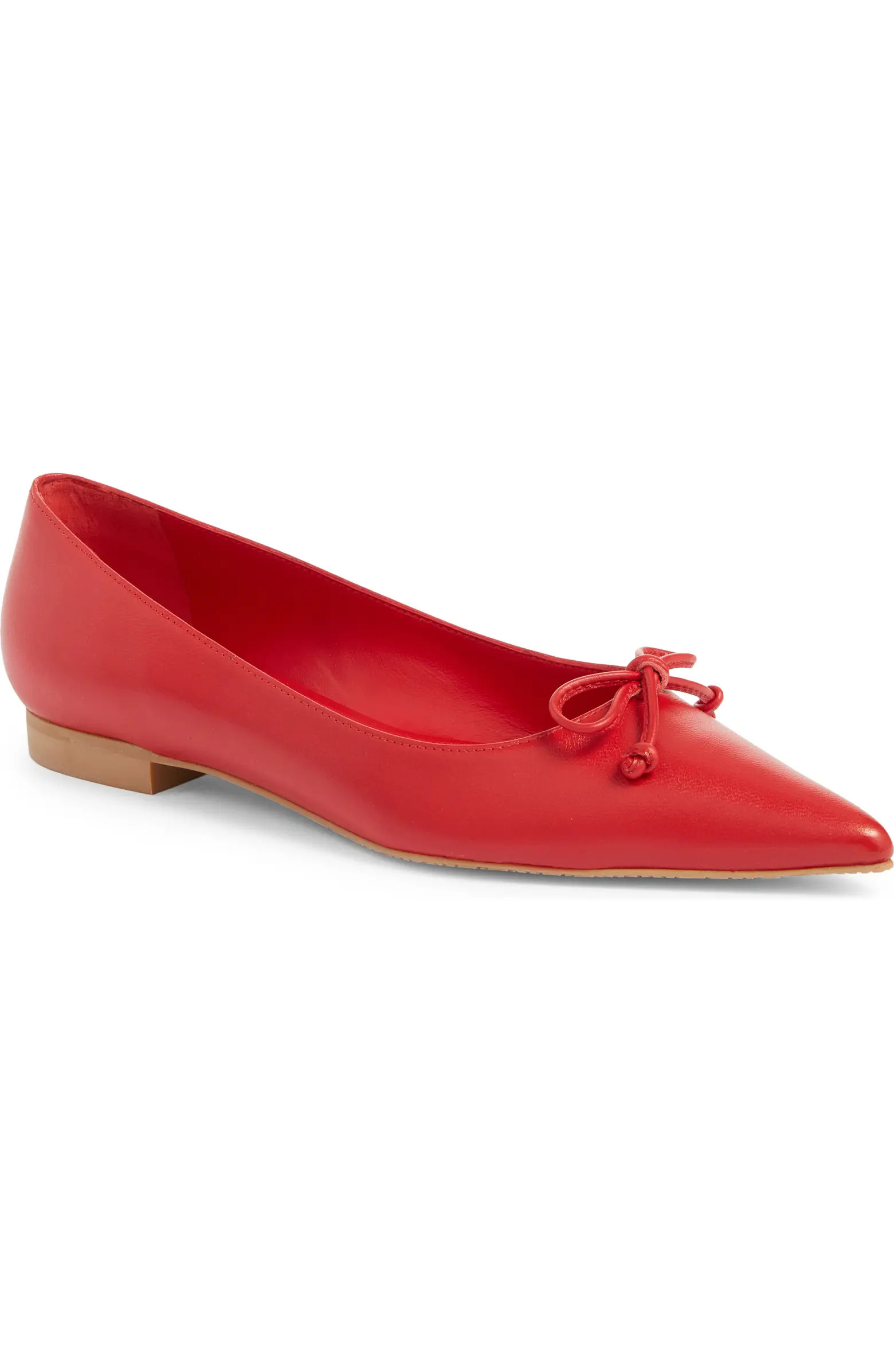Stuart Weitzman Landon Pointed Toe Ballet Flat (Women) | Nordstrom | Nordstrom
