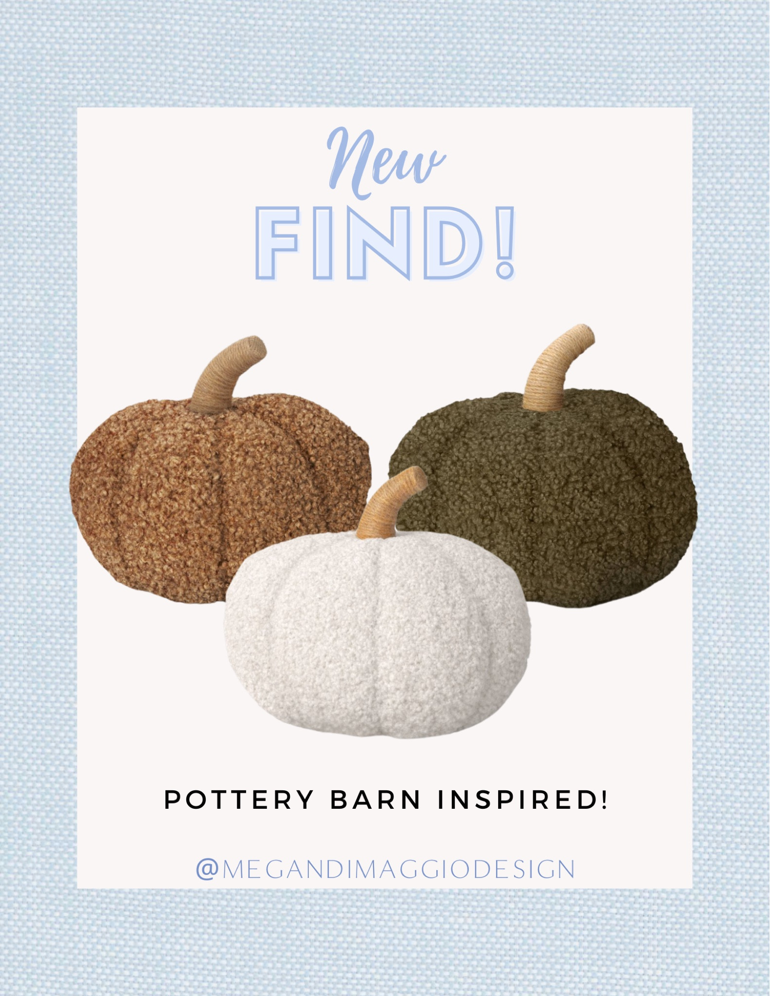Yay!! 🍂 Snag these Pottery Barn inspired Sherpa/teddy pumpkin pillows while they’re back in stock!! 🏃🏼‍♀️🏃🏼‍♀️🏃🏼run

#LTKHome #LTKFallSale #LTKFindsUnder50