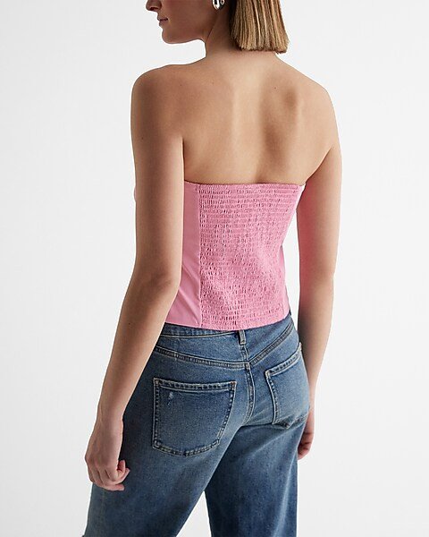 Strapless Bow Front Tube Top | Express
