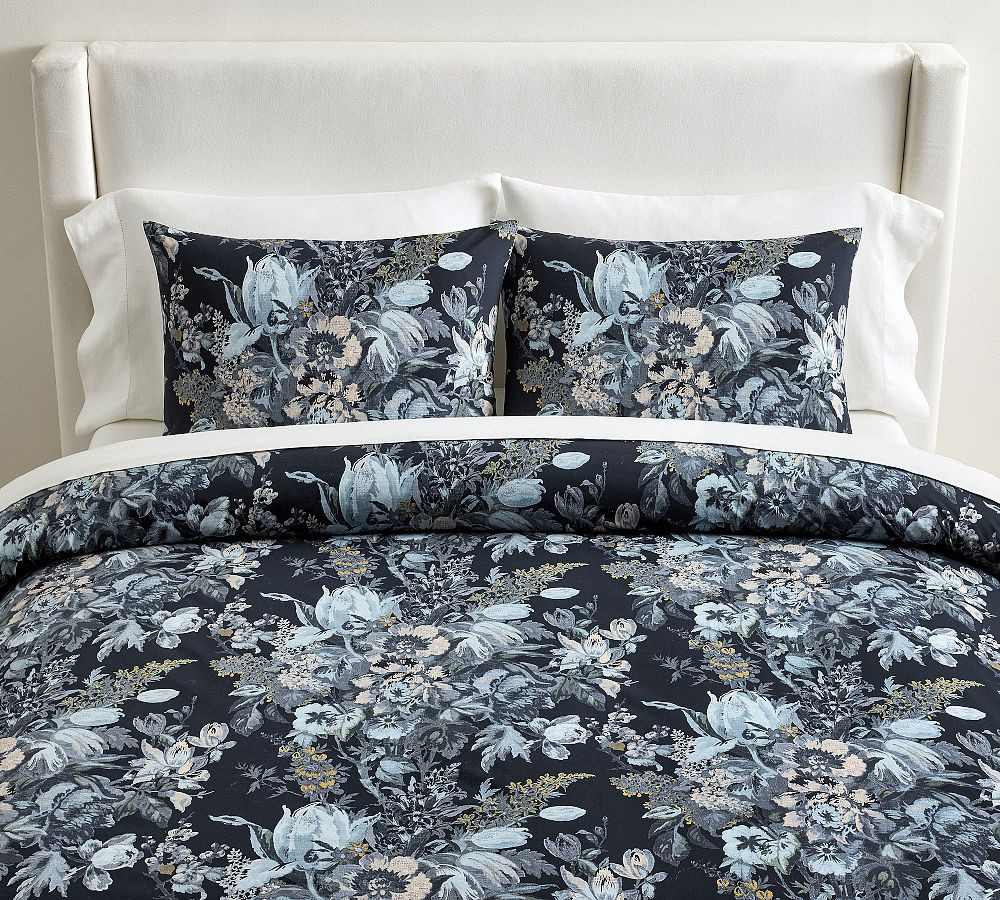 Linden Floral Reversible Duvet Cover | Pottery Barn (US)